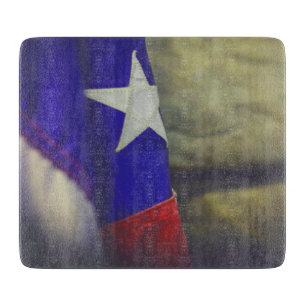 Texas Flag Rustic Lone Star Staat USA Schneidebrett