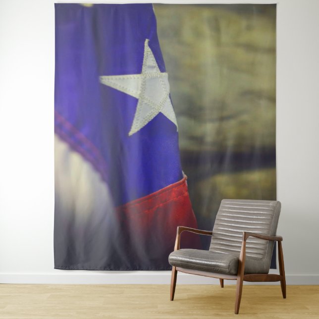 Texas Flag Rustic Lone Star Staat USA Wandteppich (Beispiel)