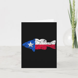 Texas Flag Smallmouth B Fischerei Karte