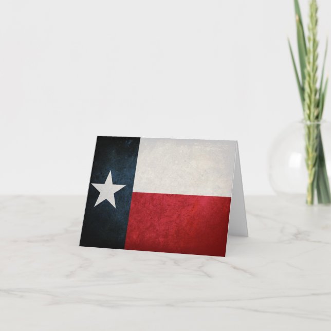 Texas Flag; Texan; Karte (Vorderseite)