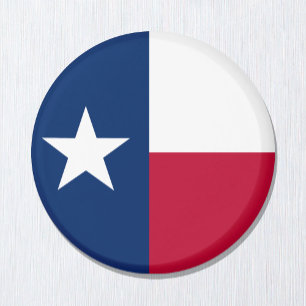 Texas flag & Texas, USA - Urlaub/Sport Magnet