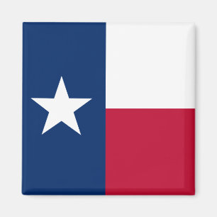 Texas flag & Texas, USA - Urlaub/Sport Magnet