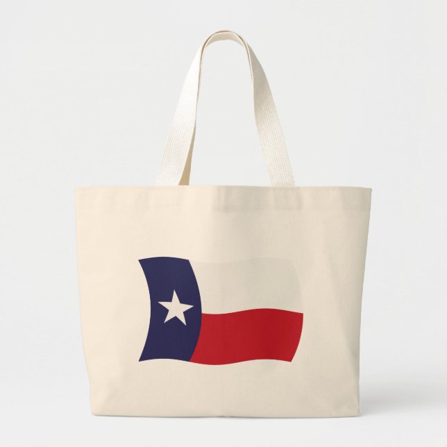 Texas Flag Tote Bag Jumbo Stoffbeutel (Vorne)