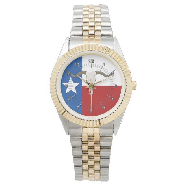 Texas-Flagge Armbanduhr (Vorderseite)
