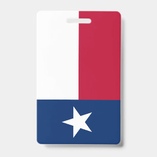 Texas-Flagge Ausweis