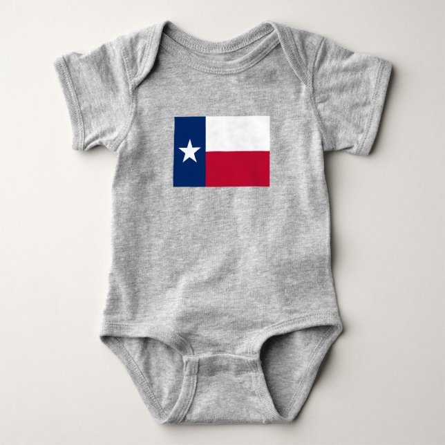 Texas-Flagge Baby Strampler (Vorderseite)