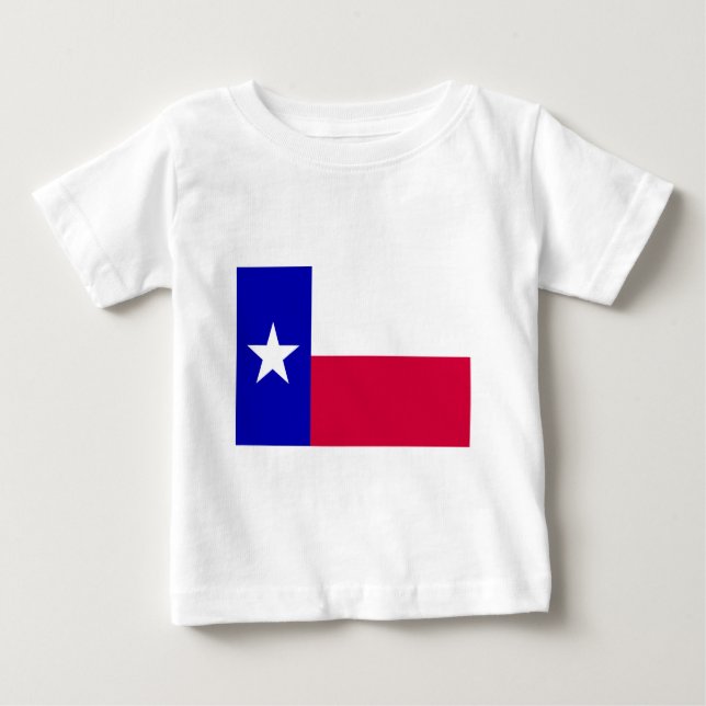Texas-Flagge Baby T-shirt (Vorderseite)