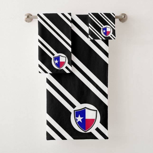Texas-Flagge Badhandtuch Set (Insitu)