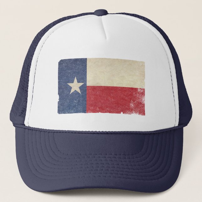 Texas-Flagge, beunruhigt Truckerkappe (Vorderseite)