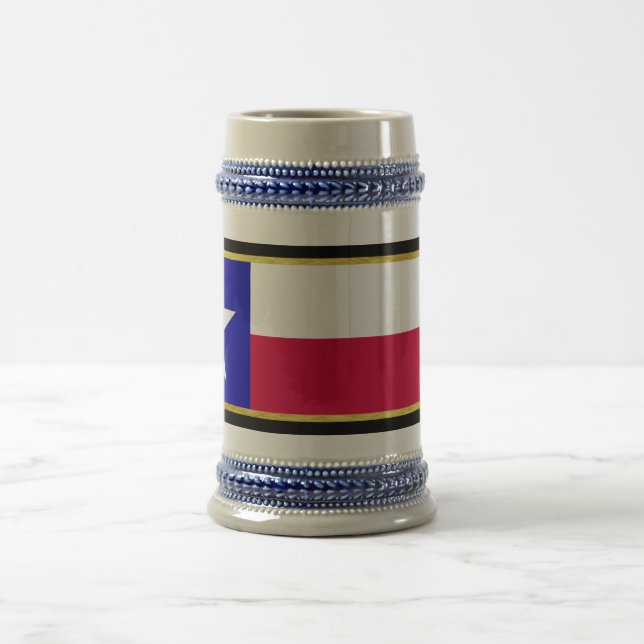 Texas-Flagge Bierglas (Mittel)