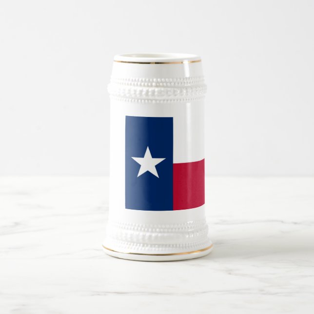 Texas-Flagge Bierglas (Mittel)