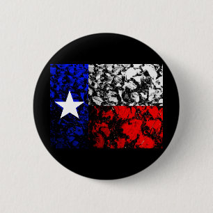 Texas-Flagge Button