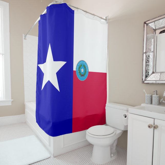 Texas-Flagge Duschvorhang (Beispiel)