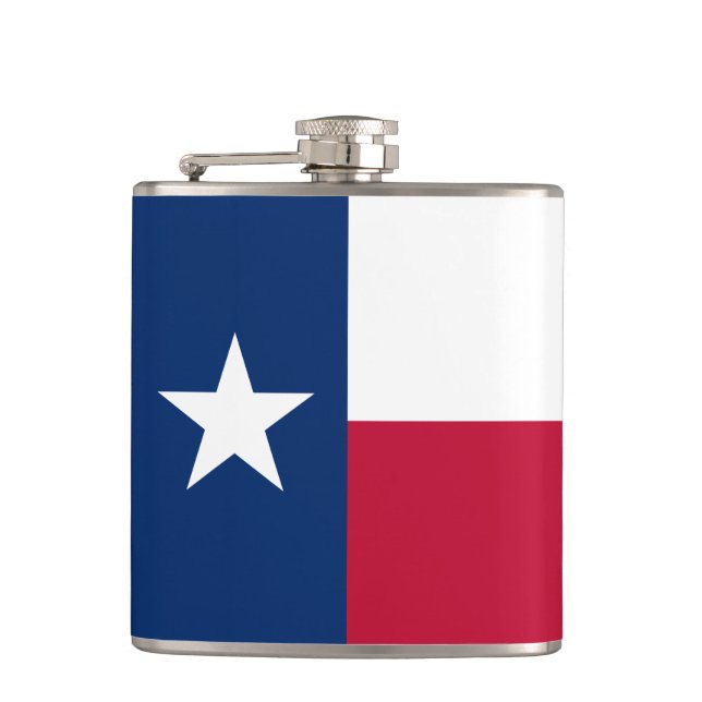 Texas-Flagge Flachmann (Vorderseite)
