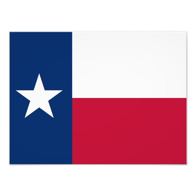 Texas-Flagge Fotodruck (Vorne)