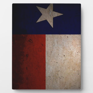 Texas-Flagge Fotoplatte
