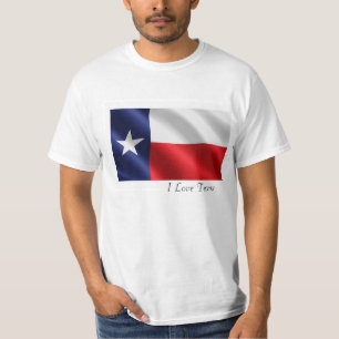 Texas-Flagge für Männer-T - Shirt-Weiß T-Shirt