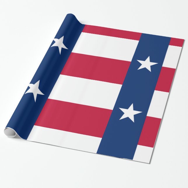 Texas-Flagge Geschenkpapier (Ungerollt)
