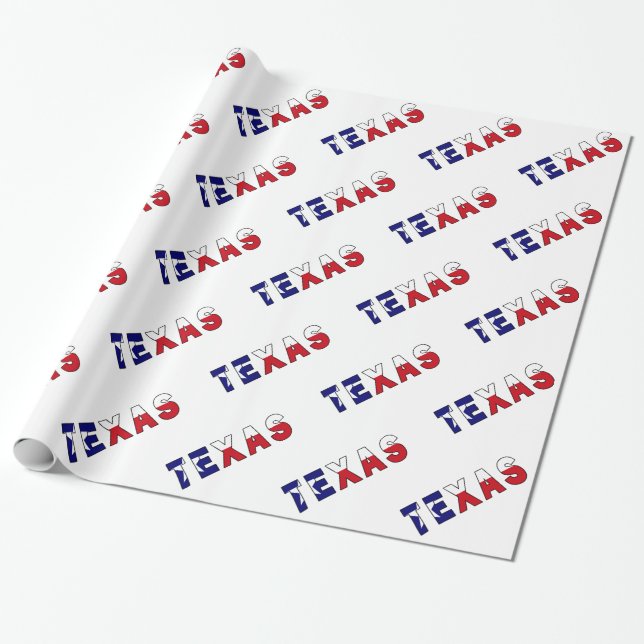 Texas-Flagge Geschenkpapier (Ungerollt)