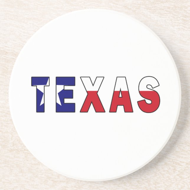 Texas-Flagge Getränkeuntersetzer (Vorne)