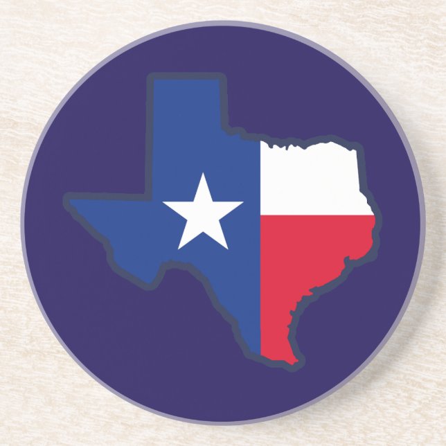 Texas-Flagge Getränkeuntersetzer (Vorne)
