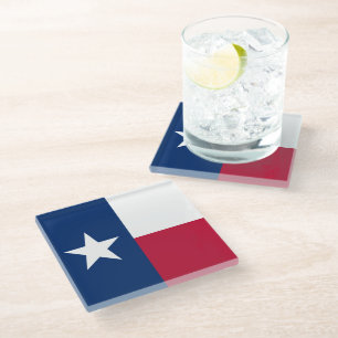 Texas-Flagge Glasuntersetzer