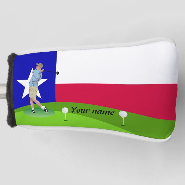 Texas-Flagge Golf Headcover (Vorderseite)