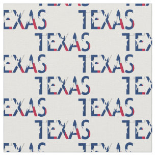 Texas-Flagge im Wort Texas Stoff