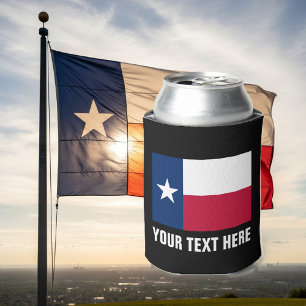 Texas Flagge kann Kühler Texanischer Bierhalter Dosenkühler