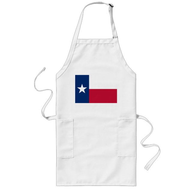 Texas-Flagge Lange Schürze (Vorne)