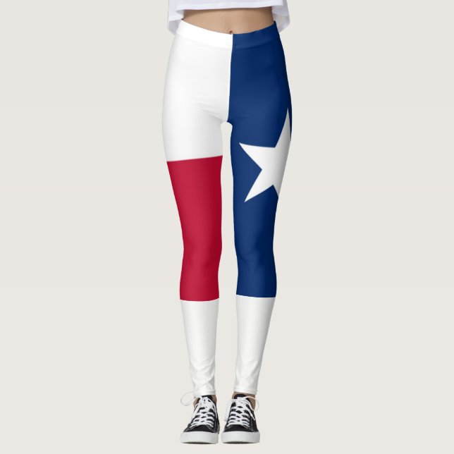 Texas-Flagge Leggings (Vorderseite)
