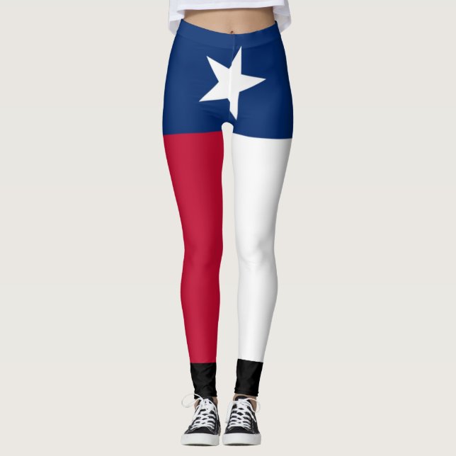Texas-Flagge Leggings (Vorderseite)