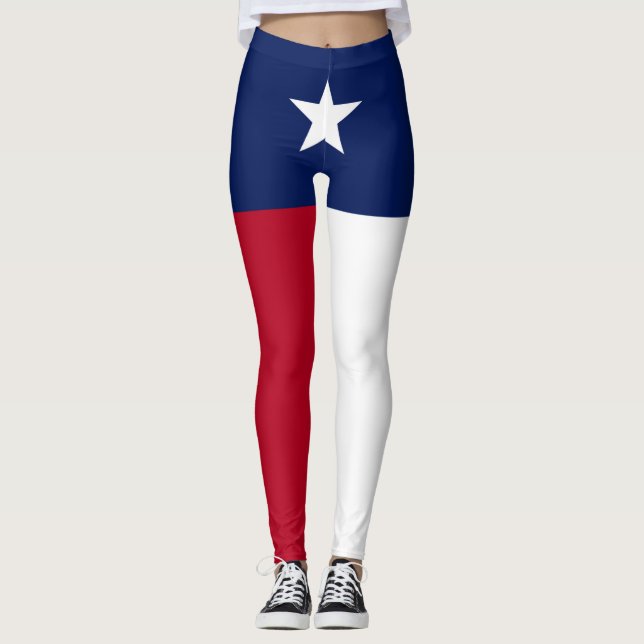 Texas-Flagge Leggings (Vorderseite)