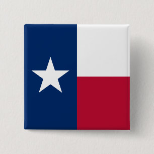 Texas-Flagge: Longhorns, Der texanische Lone-Star- Button