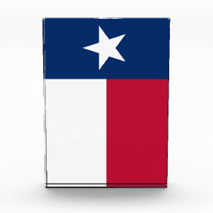 Texas-Flagge: Longhorns, Der texanische Lone-Star- Fotoblock