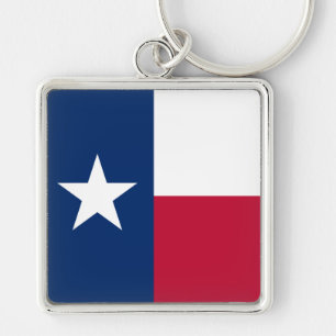 Texas-Flagge: Longhorns, der texanische Stern Lone Schlüsselanhänger