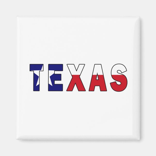 Texas-Flagge Magnet (Vorne)