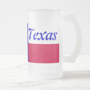 Texas-Flagge Mattglas Bierglas