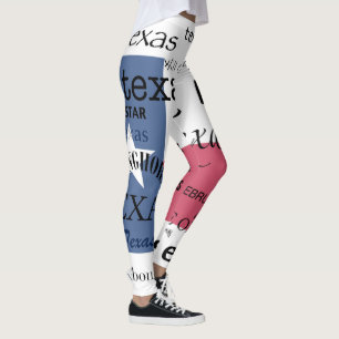 Texas-Flagge mit Text-Entwurf Leggings