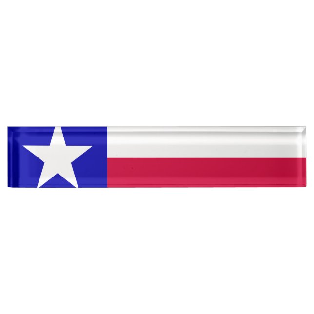 Texas-Flagge Namensplakette (Vorderseite)