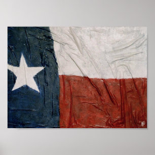 Texas-Flagge Poster