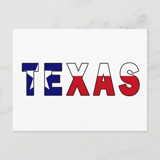 Texas-Flagge Postkarte (Vorderseite)