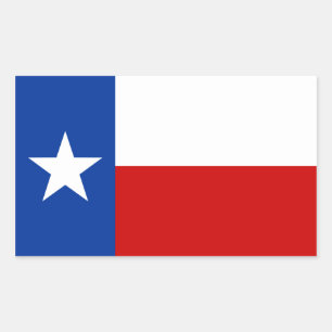 texas-Flagge Rechteckiger Aufkleber