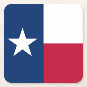Texas-Flagge Rechteckiger Pappuntersetzer