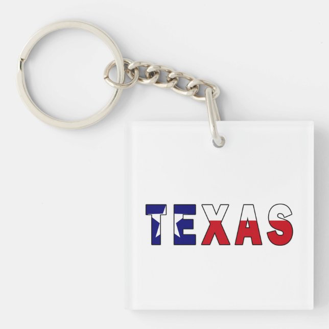 Texas-Flagge Schlüsselanhänger (Vorderseite)