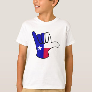 Texas flagge Shaka T-Shirt