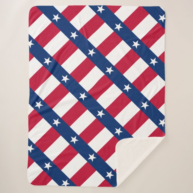 Texas-Flagge Sherpadecke (Vorderseite)