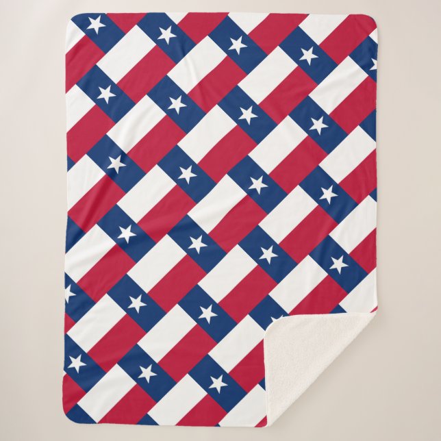 Texas-Flagge Sherpadecke (Vorderseite)