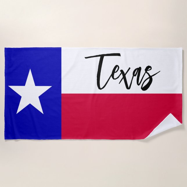 Texas-Flagge Strandtuch (Vorderseite)