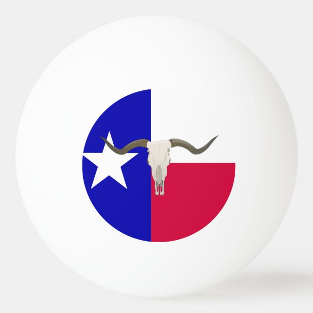 Texas-Flagge Tischtennisball (Rückseite)